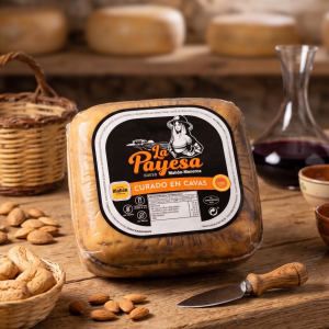 queso curado en cavas la payesa con denominación de origen mahón menorca