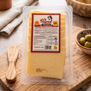 lonchas de queso semicurado pasteurizado 200 gr la payesa con denominación de origen mahón menorca
